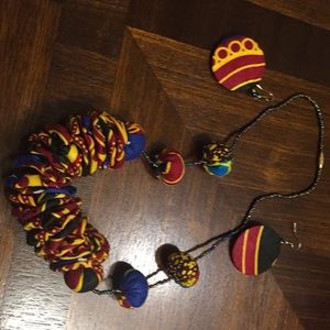 Earring and necklace